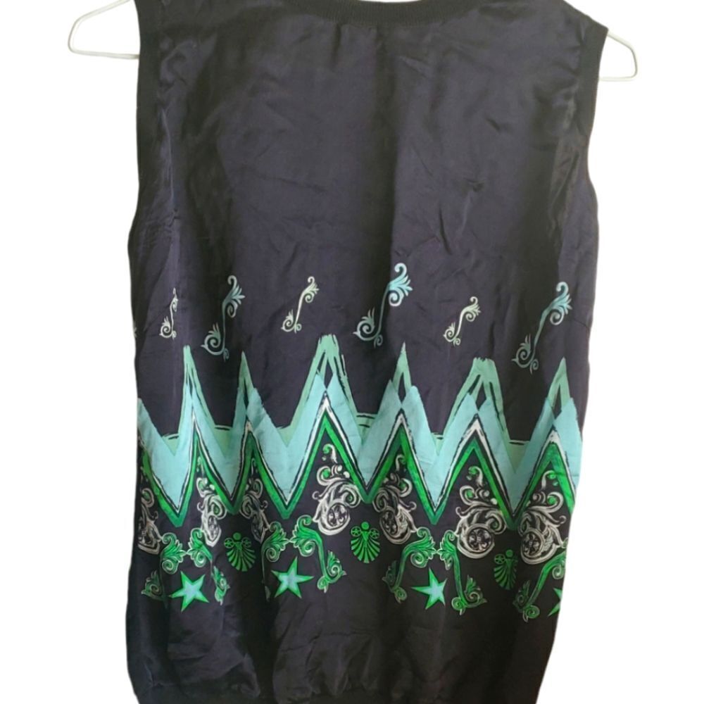 Versace Collection vintage authentic size 46 Italian green black blue